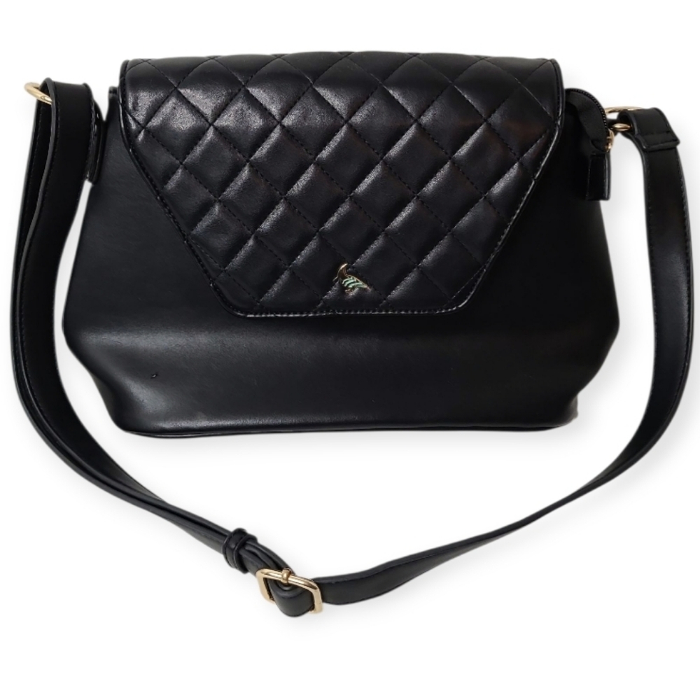 OneOddBird Shoulder Purse Bag Black Quilted Upper